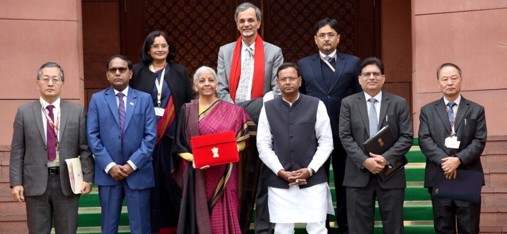 Finance minister of India with her team