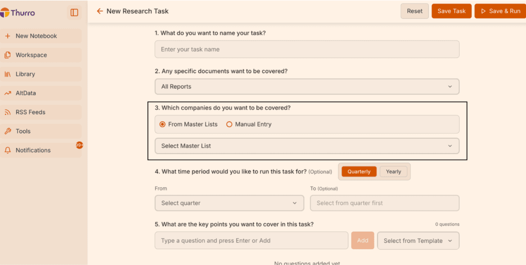 Thurro Tasks - How to set up a Task 2 TEST 1 - 2