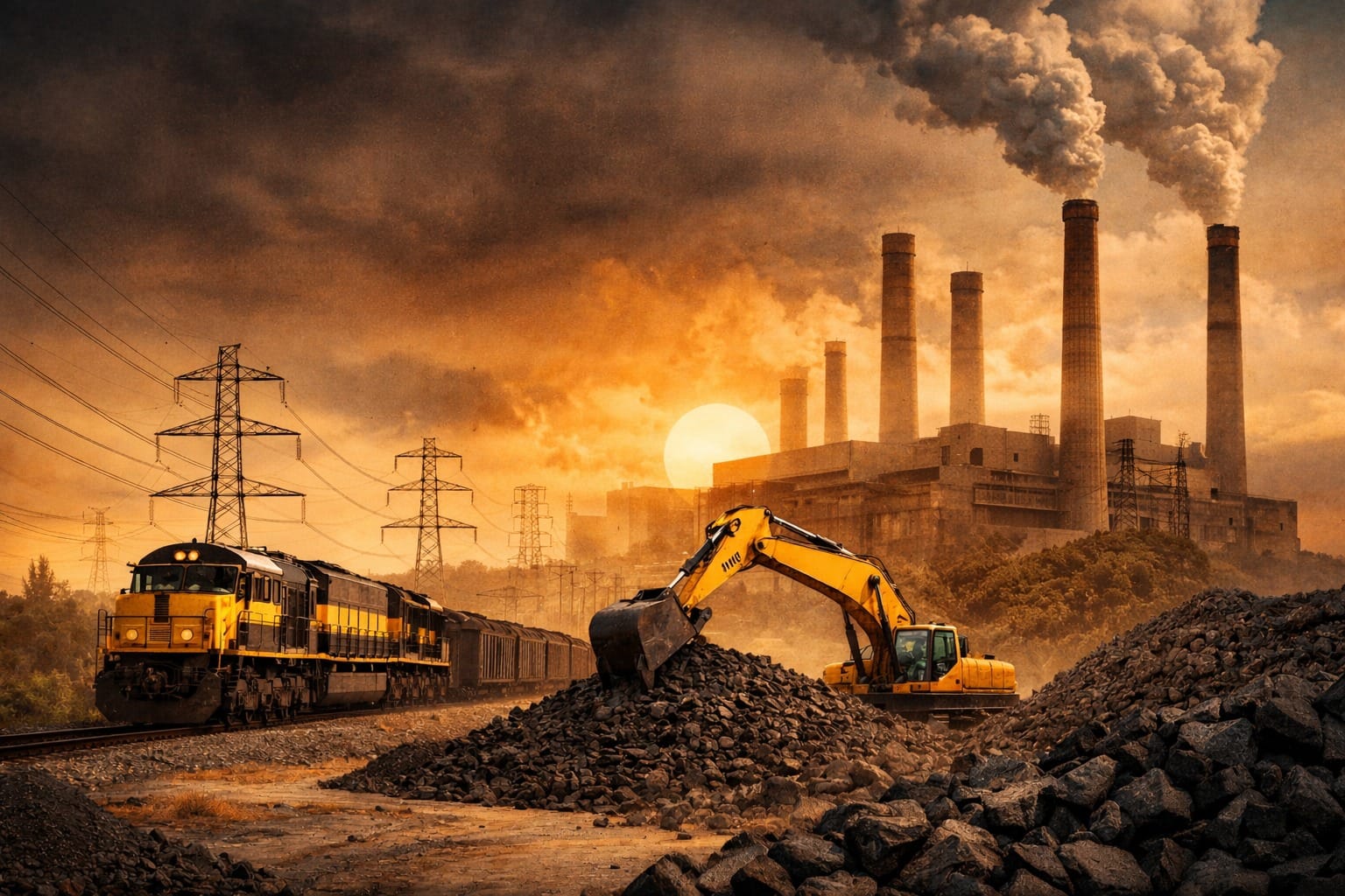 India’s electricity system runs on coal and rail